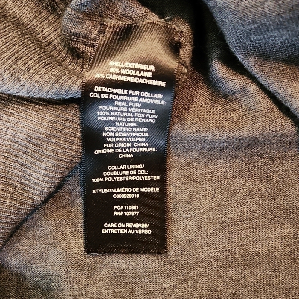 Alice and Olivia Fox Fur Cashmere Blend Cardigan - Picture 7 of 8